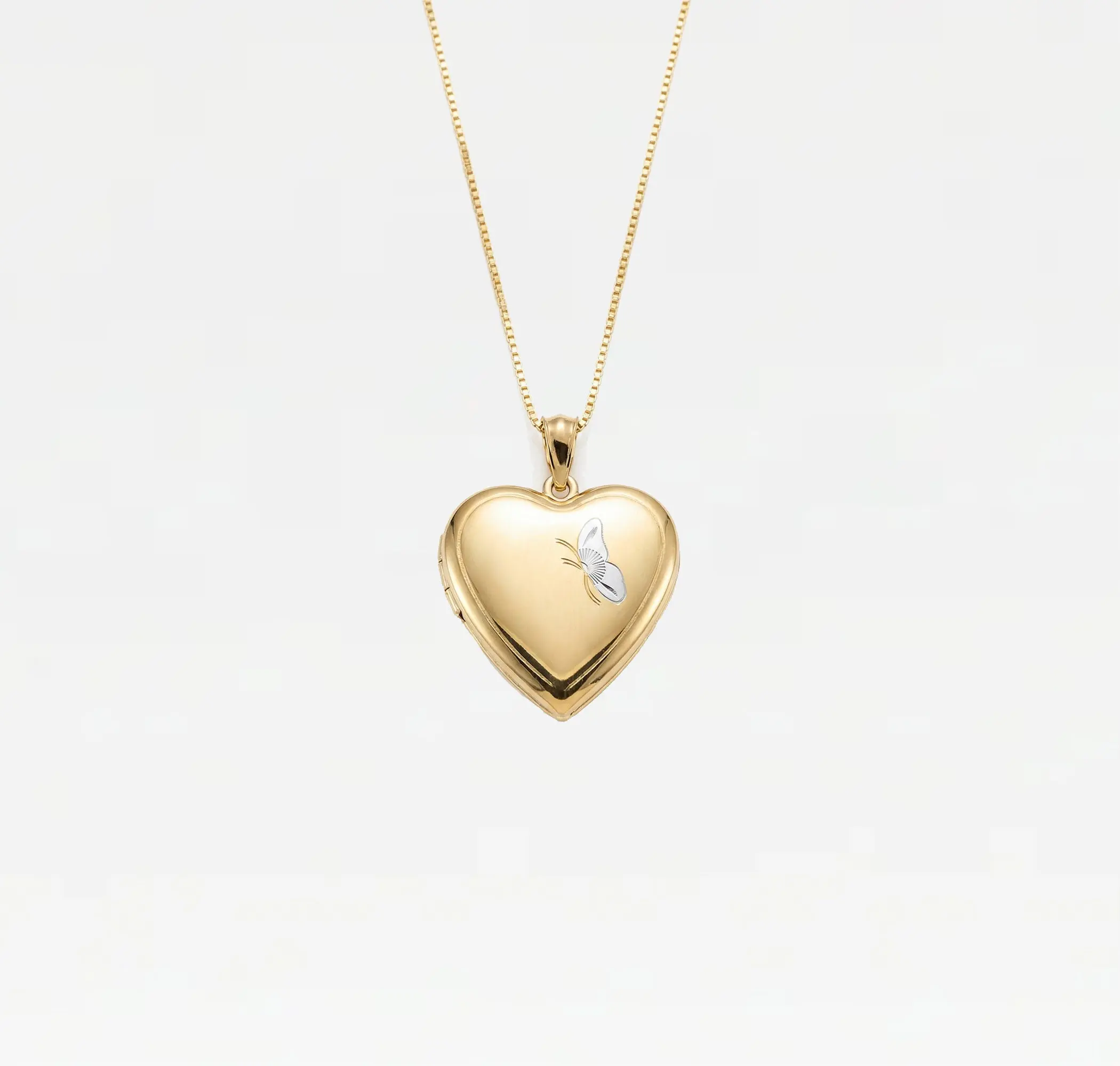 The Two Tone Butterfly Photo Locket