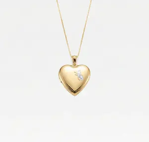 The Two Tone Butterfly Photo Locket