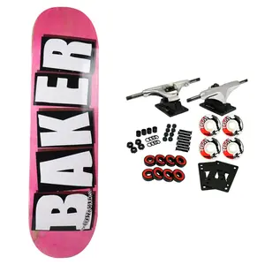 Baker Skateboard Complete Logo Veneers B2 Pink 8.25"