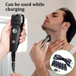 Razor Charging Cable and Adapter Set, Including Pentium to 5521 Female Seat, USB Powered, Hypoallergenic, Ideal for Beard and Mustache Maintenance
