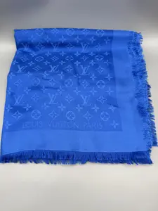 Pre-owned Louis Vuitton Shine Shawl Toledo Blue