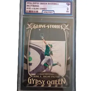 Glove Stories Gypsy Queen Billy Burns Graded 9 Mint 2016 Baseball Card Athletics GS-6 Series