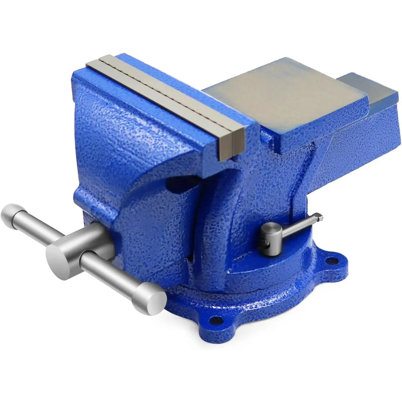 4" Bench Vise Ductile Cast Iron Bench Vise with 360? Flexible Swivel Locking Base Heavy Duty Home Work 4 Inch Bench Vice
