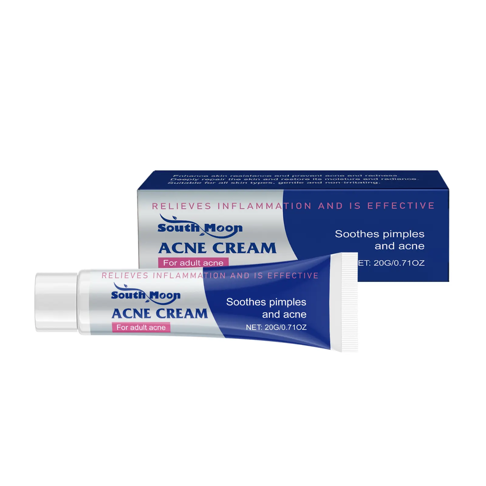 [HOT SELLING ! ! ! ] Herbal Acne Relief Cream-Mild Care Balances Skin Oil and Improves Acne Moisturizing Cream. 20G/0.71oz