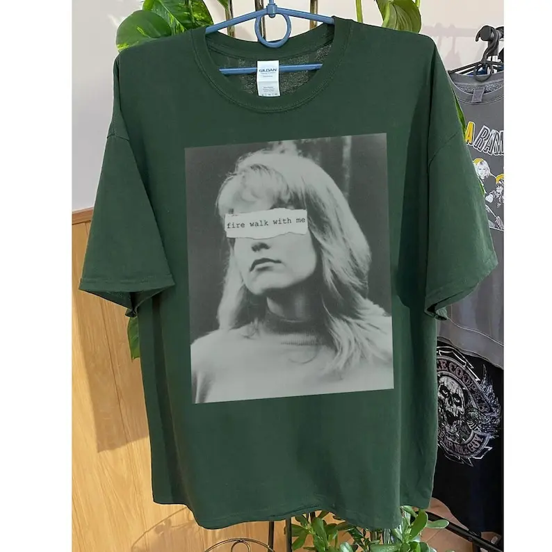 Twin Peaks Laura Palmer Fire Walk With Me Shirt, Twin Peaks T Shirt Meme Gift, Unisex Clothing