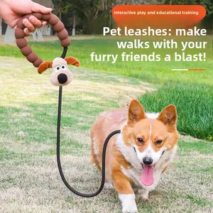 Fashion DIY Cartoon Leash - Portable and Practical for Outdoor Pet Walking