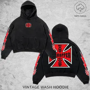 East Coast Barhopper Cross Y2K Thunder Vintage Washed Hoodie Graphic Biker Streetwear Hoodie & T-shirt, Y2K Motorcycle Pullover Hoodie, Motobike Riders Dirt Bike Fan Gear Cotton For Motor Fan