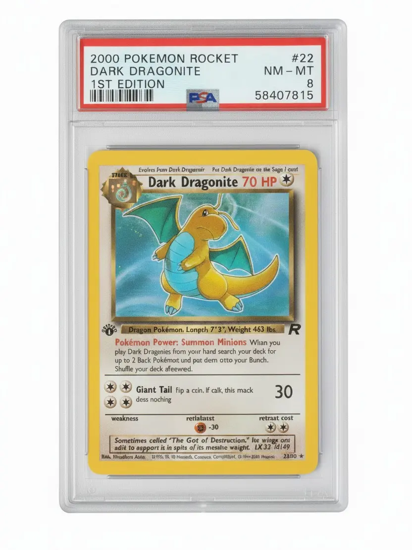 2000 Pokémon Rocket Dark Dagonite 1st Edition - PSA 8