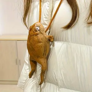 Y2K Rubber Crossbody Bag in The Shape of a Frog, Featuring a Zipper And Coin Pocket, Perfect for Valentine'S Day, Parties, And Home Decoration. A Versatile Accessory for Everyone