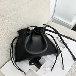 Bogdana Fashion Bags Burgundy Aged Calfskin Genuine Leather Compact & Elegant Women's Bag with Adjustable Strap Italian Style