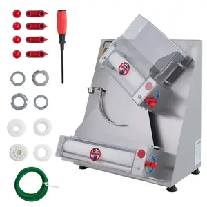 Hakka Electric Dough Sheeter Machine 370W Max 12" Pizza Dough Roller Sheeter, Automatic Commercial Pizza Dough Press Machine, Noodle Bread Pasta Maker