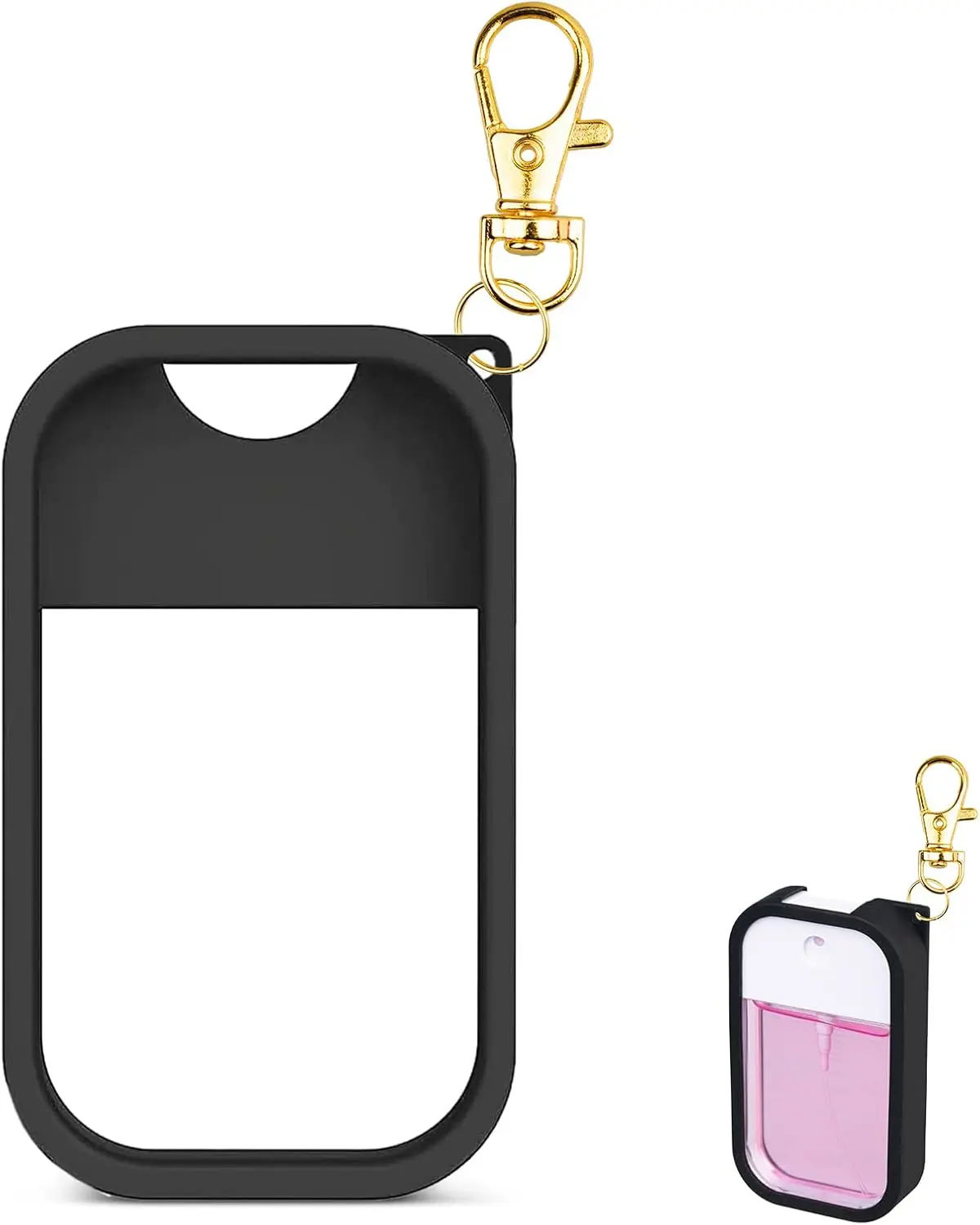 Case Compatible with  Hand Sanitizer Spray, Protective Case with  for Power Mist and Glow Mist 1 fl oz, Hand Sanitizer Spray Accessory (Black, 1 Pack)