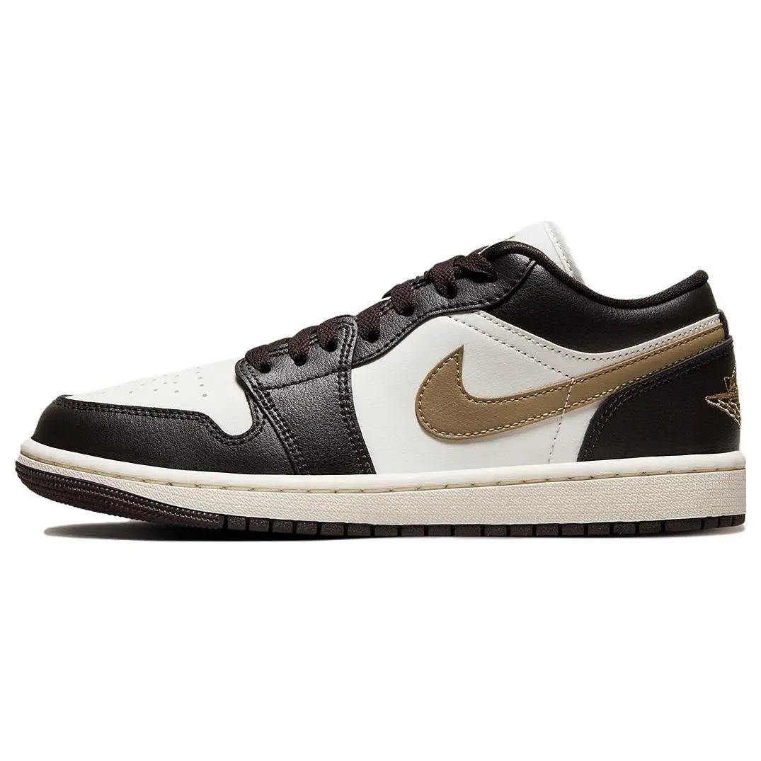Jordan 1 Low Shadow Brown Retro Cushioned Durable Basketball Shoes Women's DC0774-200