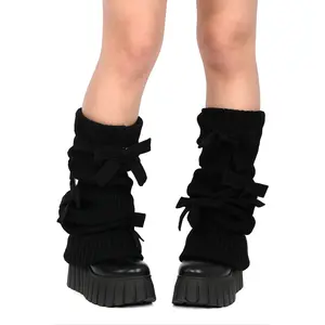 Rogue Ribbon Leg Warmers - Black