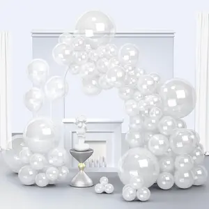 Clear Balloons, 150 pcs Different Sizes Pack of 18 Inch 12 Inch 10 Inch 5 Inch Transparent Bubble Balloons for Balloon Garland Balloon Arch as Birthday Party Wedding Decorations