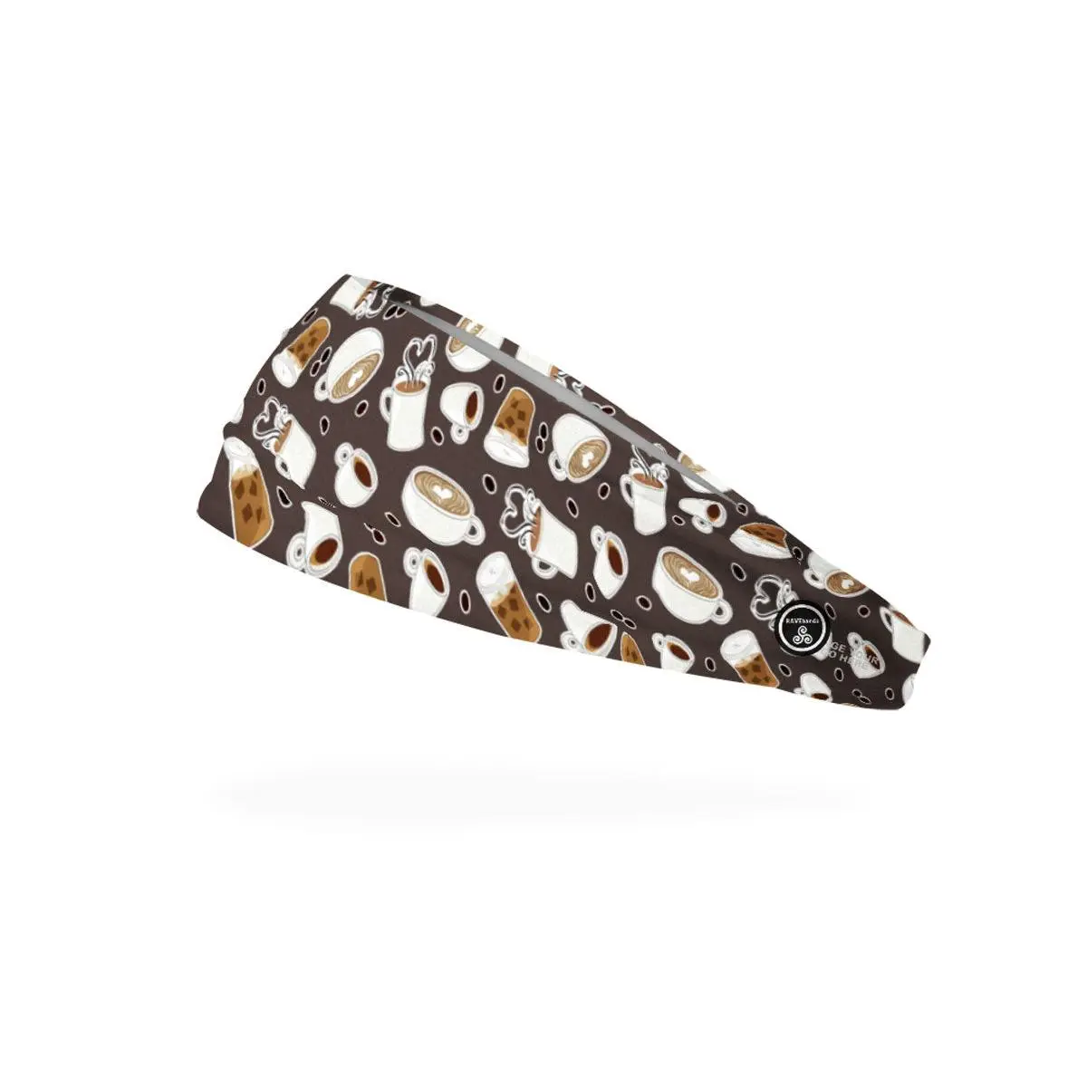 RAVEbandz The Pro - Wide Stretch Headband (Caf fiend)