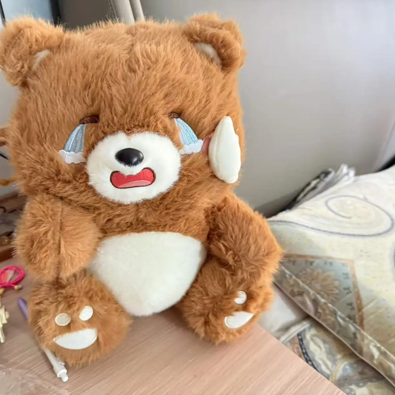 Crying bear-yann fairy-baby plush toy