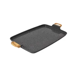 The Pioneer Woman Prairie Signature Cast Aluminum Double Griddle, Charcoal Speckle