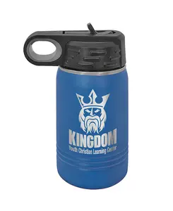 Custom Engraved Water Bottle Tumbler 12oz