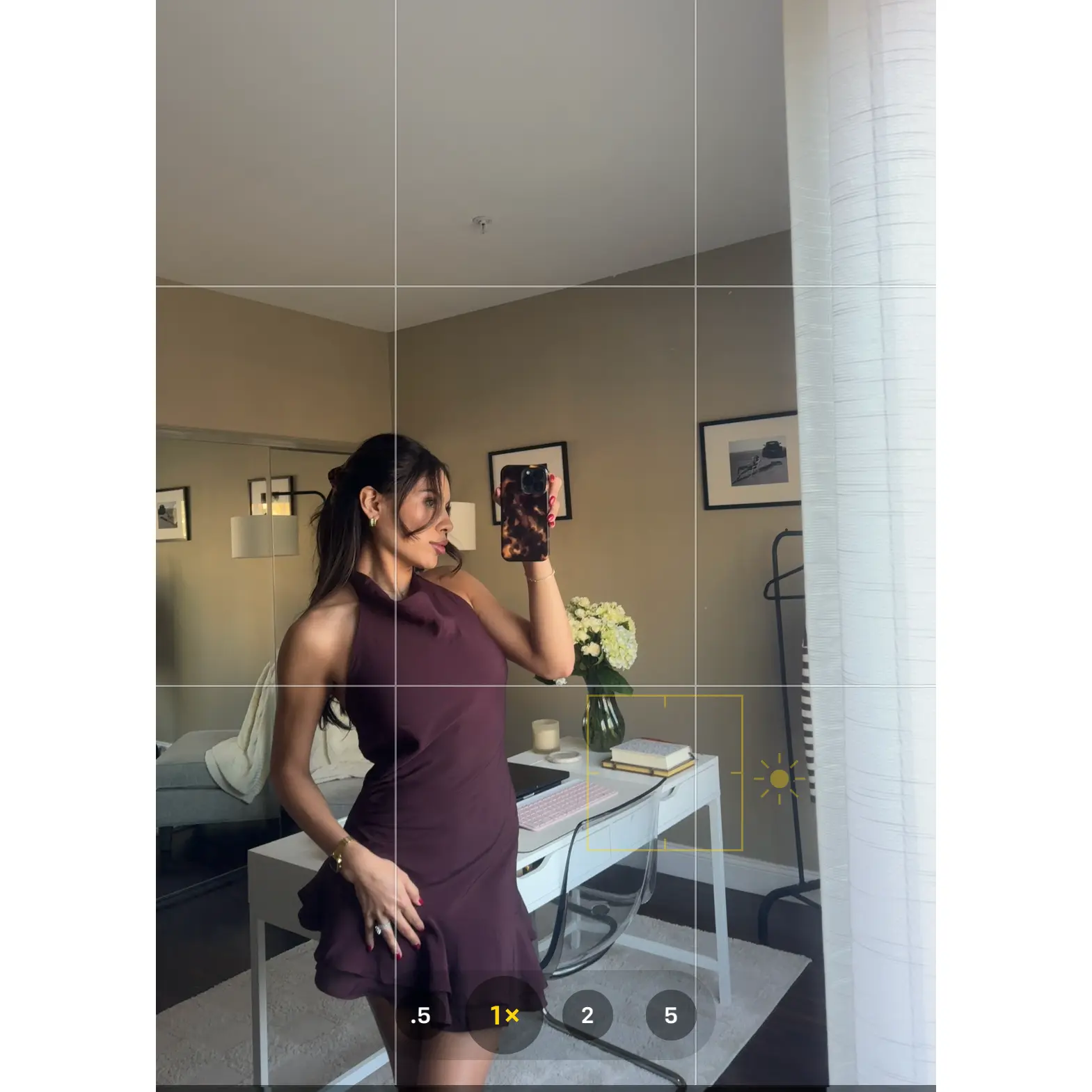 Maya Ruffle Backless Dress | Burgundy