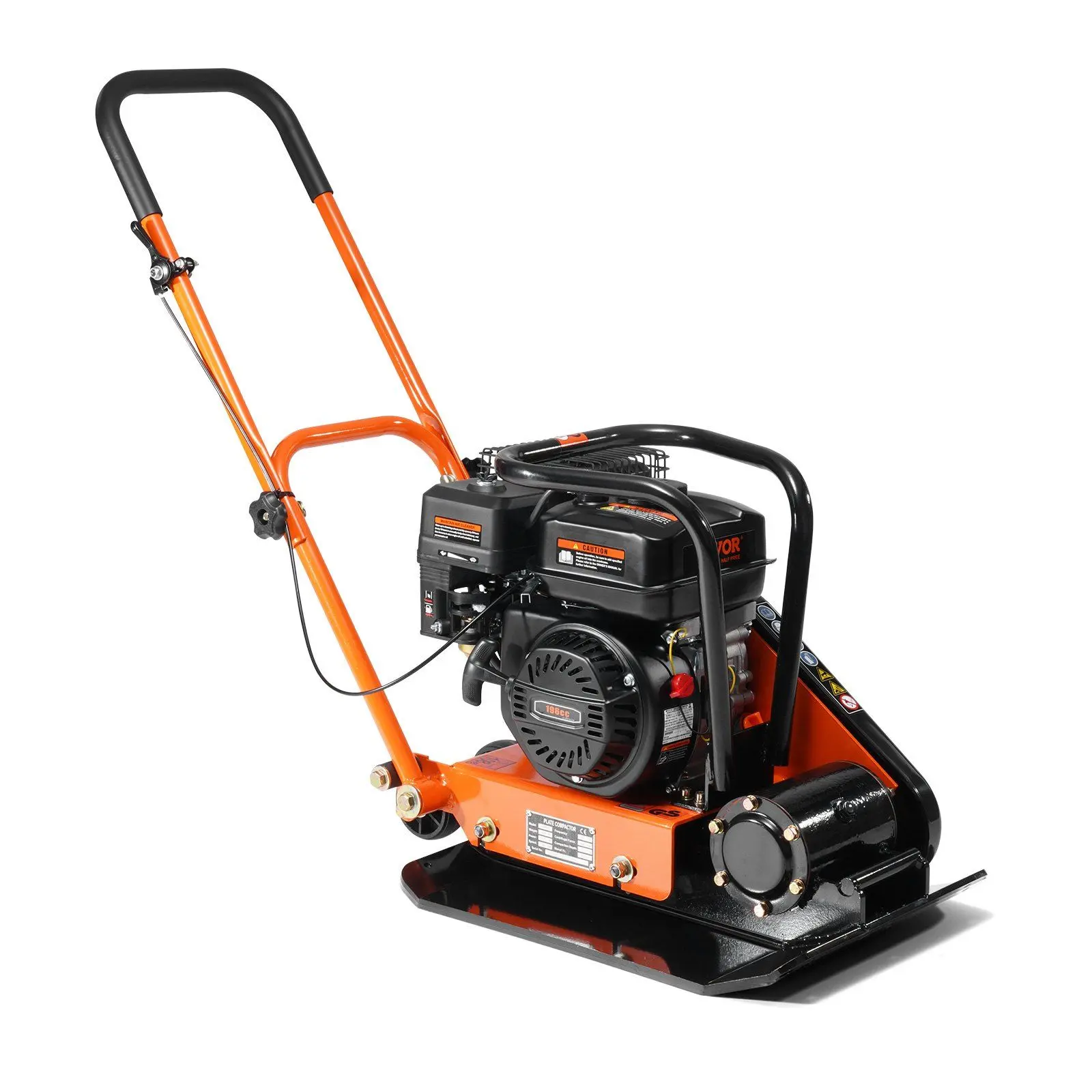 6.5HP Plate Compactor, 196CC Gas Engine, 2360 lbs Vibratory