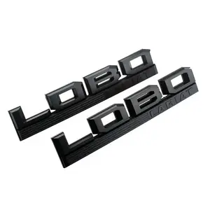 Black Edition Emblems for 2015-2020 Ford F-150 Lariat - 3D Raised Exterior Badges - Matte Black Fender & Tailgate Upgrade Kit - 3PC