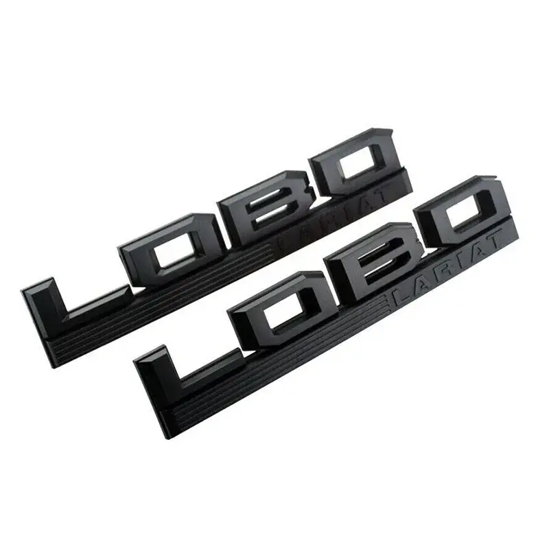 Matte Black 3PC 3D Raised Exterior Badges Kit - Black Edition Emblems for 2015-2020 Ford F-150 Lariat, Car Vehicle Decoration for Fender & Tailgate Upgrade, Decals For Vehicles