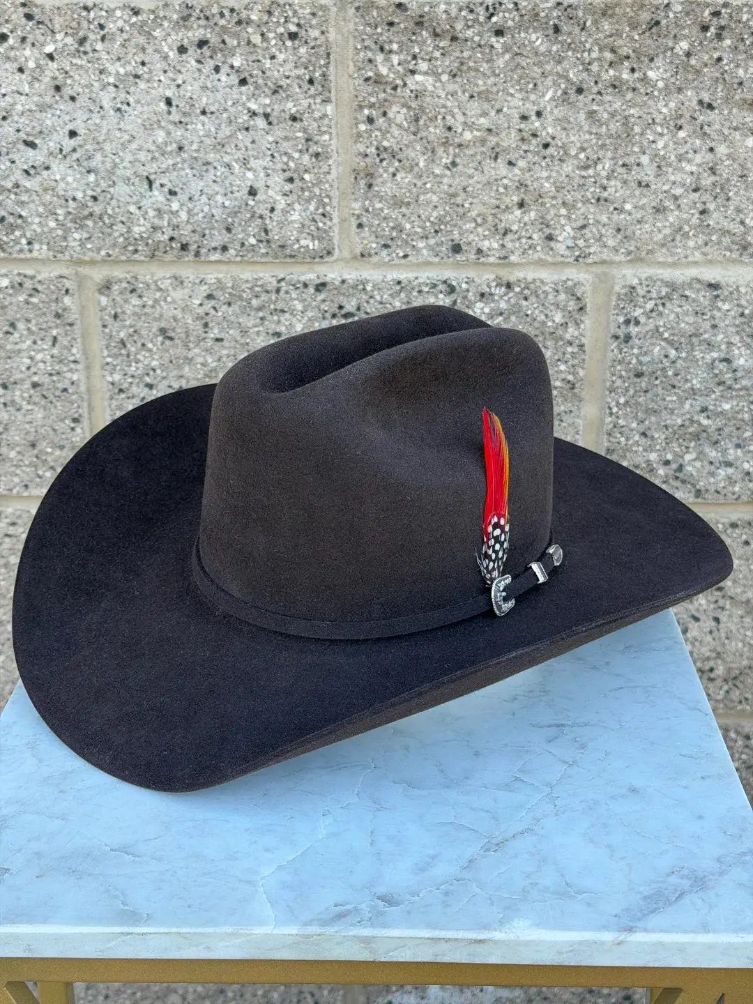 STETSON 6X SKYLINE CHOCOLATE (COPA CHICA FALDA 4")