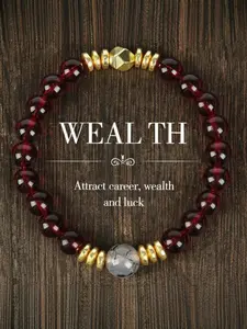 Attract Career Wealth & Luck Bracelet - Ideal For Career And Study - Perfect Holiday Jewelry Gift For Men And Women Colorblock Beaded Crystal Bracelet summerwins