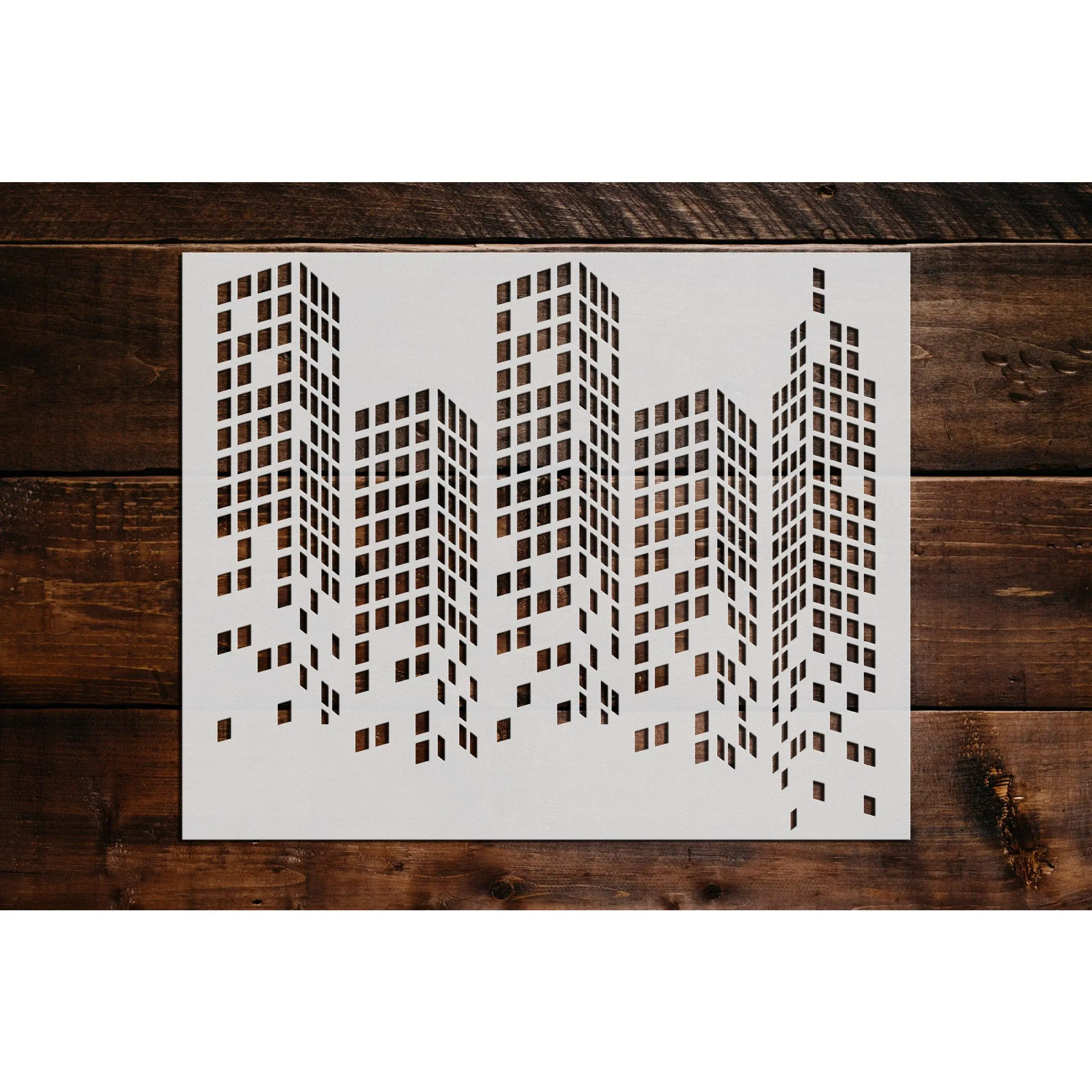 City View Stencil - Art and Wall Stencil