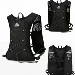 Azela Unisex Active Running Vest, Lightweight Moisture-Wicking, 2L Hydration Pack, Ideal for Hiking, Trail Running, Skiing, Camping, Biking, Marathons