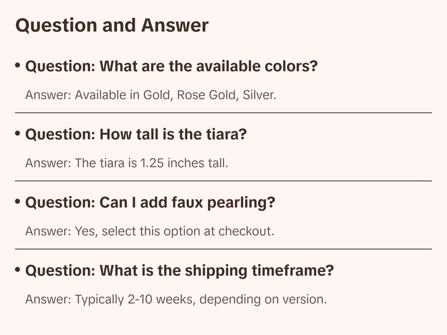SERENA Wedding Tiara SERENA Wedding Tiara