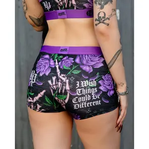 PSD Womens Broken Promises Wish Purp Boy Short Underwear - Comfortable, Breathable, Ultra-light Fabric