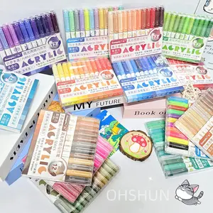 Guangna 96 Colors Gel Pens, Quick-Drying Ink, Smooth Writing Experience, Colored Markers Ideal for DIY Crafts & Art Projects, Perfect Gift Idea, Acrylic Marker Pen