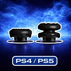 Professional Thumbstick Grips for PS4 PS5 Controller 1 High-Rise 1 Mid-Rise Non-Slip Rubber Compound for Enhanced Accuracy & Comfort