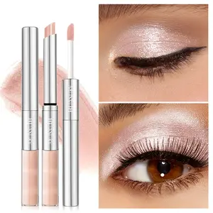 Huasurv Dual-Ended Eyeshadow Pen Highlighter, Long-Lasting Pearl Shimmer, Glossy Finish, Easy to Use, Perfect for Parties and Daily Use Hs5106-301
