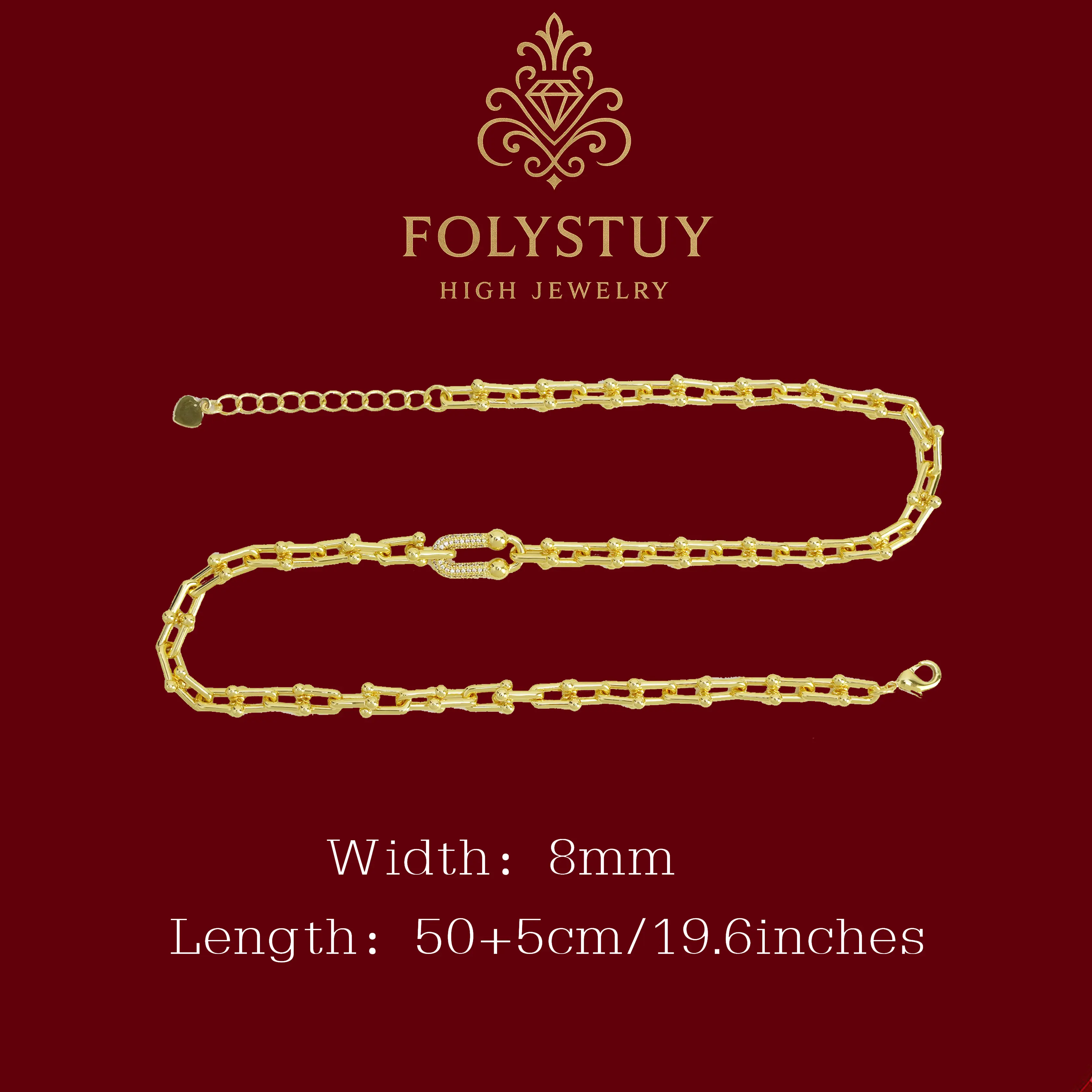 Circular pins and eyelets [FOLYSTUY] Handmade circular pins and eyelets. O-shaped. Bracelets and necklaces, paired with lobster clasps and extension chains. Sizes can be adjusted for wearing. W153. Y120. Z124.