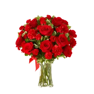 Buy Red Roses and Carnations Bouquet – Vibrant Love