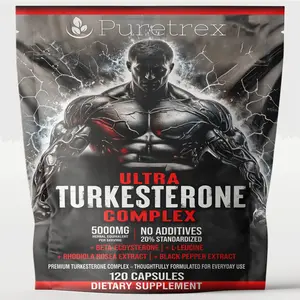 Ultra Turkesterone Complex 5000mg – BioPerine® & Rhodiola Capsules
