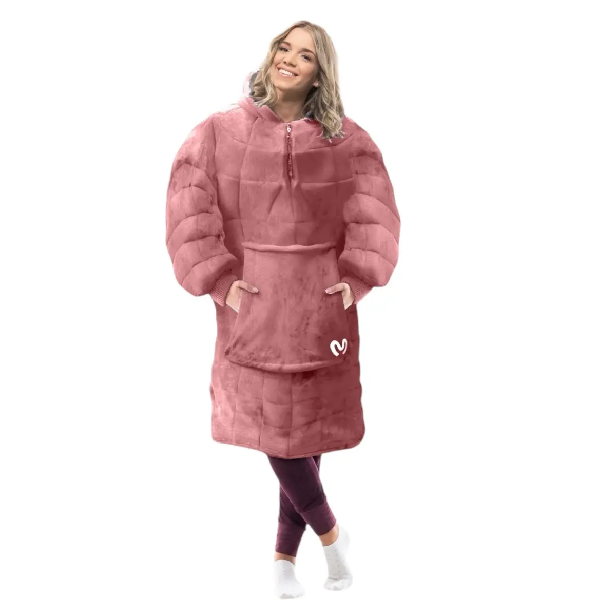 Blush Pink weighted wearable blanket