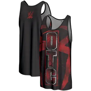 WWE Roman Reigns OTC 3D Tank Top Black Red Original Tribal Chief Bloodline Graphic All Over Print Unisex Streetwear Casual Sport Fan Gift Men Women