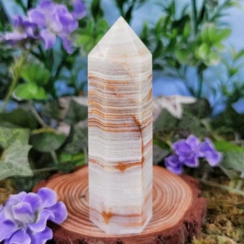 Afghanistan Jade Serpentine Crystal Tower, Point #14
