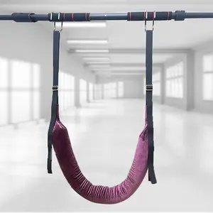 Velvet Yoga Strap, Lumbar Disc Sling Spine Rehabilitation Strap, Support Hanging Horizontal Bar Waist Belt, Yoga & Pilates Equipment