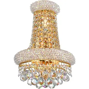 CWI Lighting Empire 3 Light 12 inch Gold Wall Light 8001W12G-B