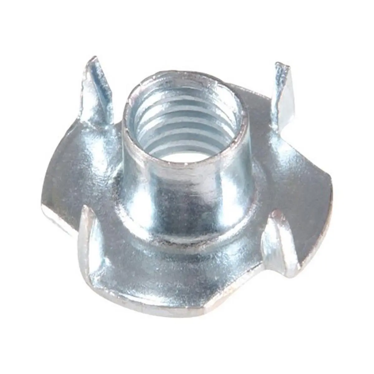 212 MAIN Steel Pronged Tee Nut Hardware, 0.312-18 x 0.625 in, Box of 100 (Model 180300) for Sailing, Water Sports Activities, Size Default, Inches, 4 Prong, 5/16"-18 X 5/8" X 7/8"