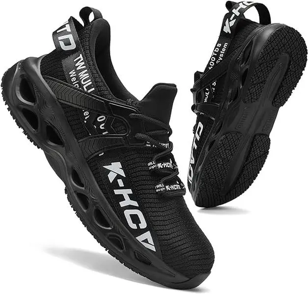 Men's Running Shoes, Lightweight Breathable Mesh Sneakers with Air Cushion Support for Gym, Travel & Walks, Men's Shoes, Shock Absorption, Cushioned Men's Sneaker