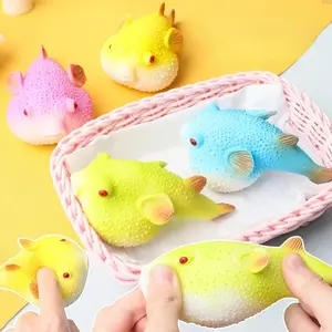 Cute Squeeze Toys Pufferfish Fish Shape Stress Relief Balls Stress Relief Squeeze Ball Stress Toys for Kid Adult Antistress Toy