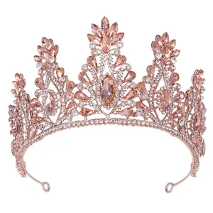 Queen Tiaras and Crowns for Women, Wedding Tiara for Bride, Rhinestone Queen Crown, Crystal Costume Hair Accessories
