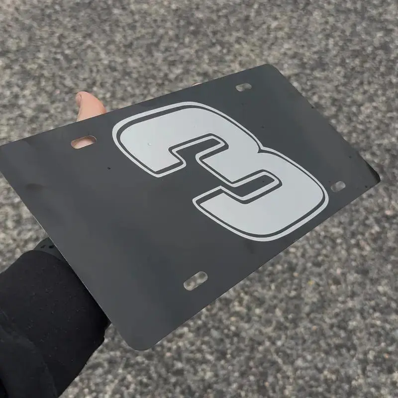 Dale Earnhardt Number 3 License Plate for Cars and Trucks
