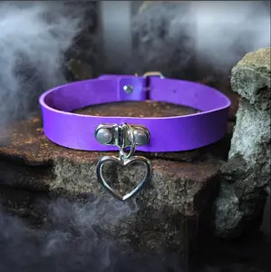 Purple Choker with Heart Design for Astral Unisex